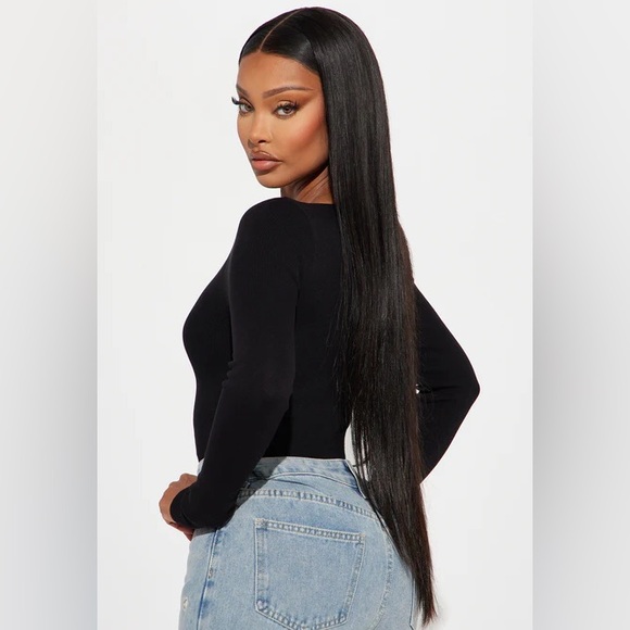 Fashion Nova Black Strappy Bodysuit - Picture 3 of 4